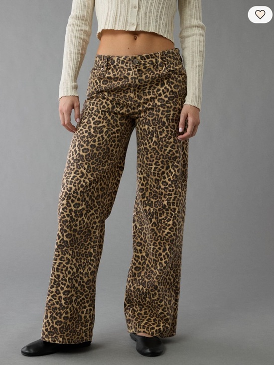 Denim - American Eagle Low Rise Cheetah Jeans